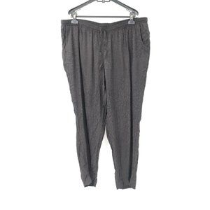 Lane‎ bryant pants Women's 18/20 Leopard print drawstring rayon animal stretch